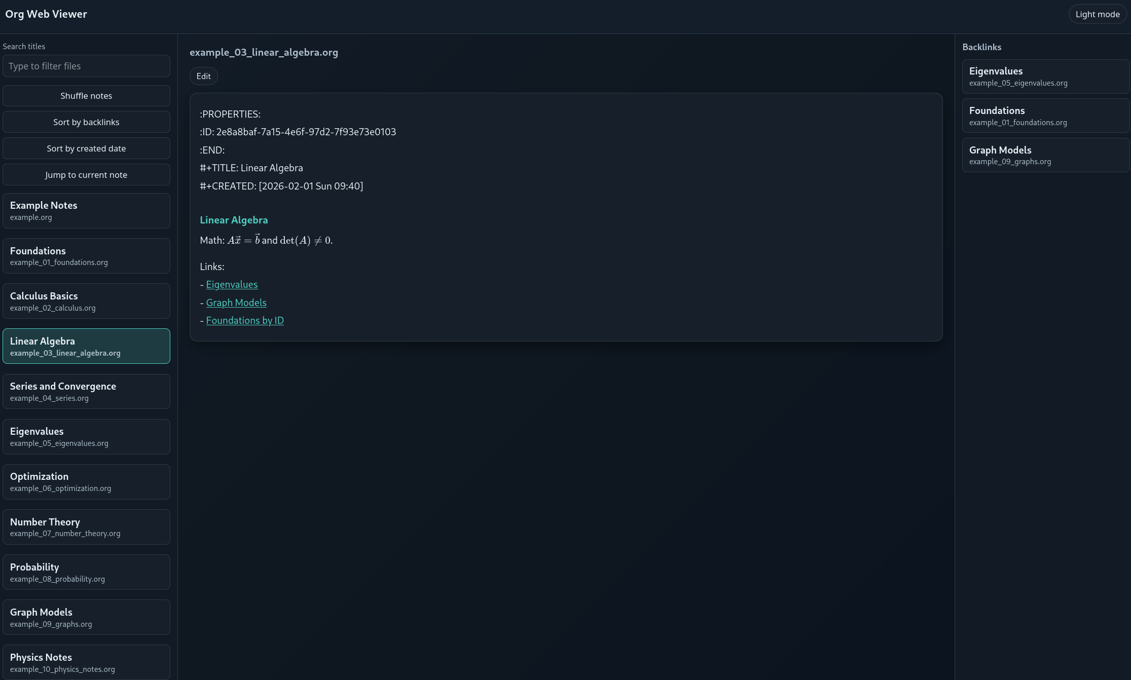 Desktop view